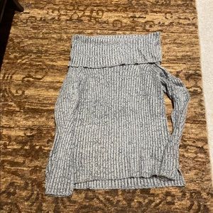 Aqua off the shoulder sweater